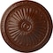 Ekena Millwork Alexa Ceiling Medallion (Fits Canopies up to 3"), 15"OD x 1 3/4"P, Burnished Mahogany Crackle CM14AXBMC - alternate 1